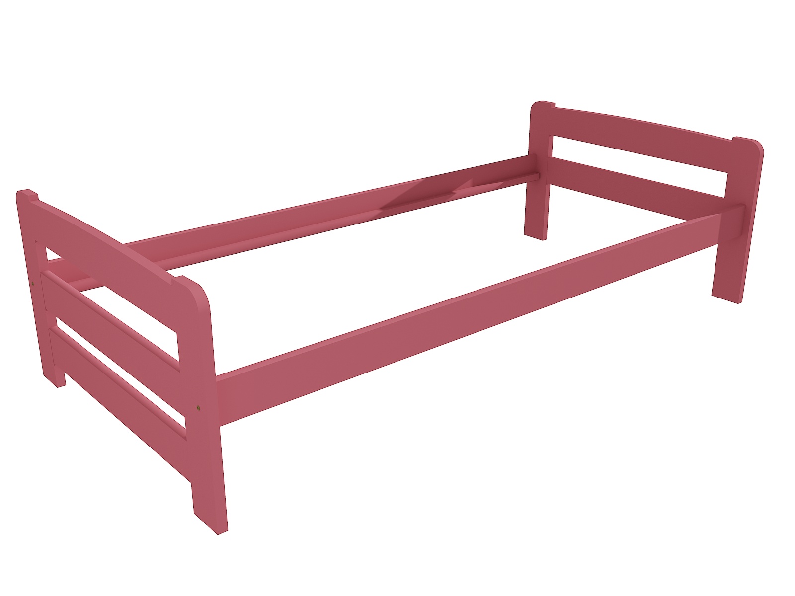 Jednolůžková postel VMK009D Barva: barva růžová, Rozměr: 90 x 200 cm