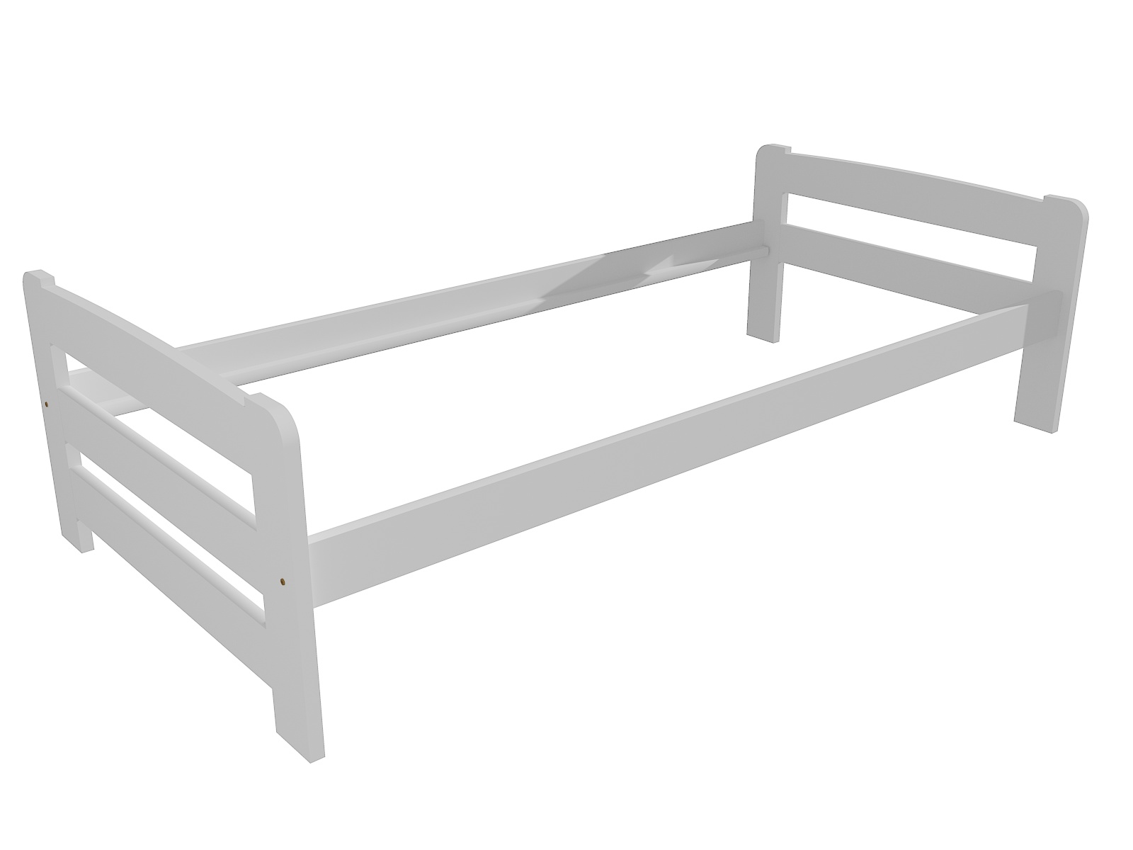 Jednolůžková postel VMK009D Barva: barva bílá, Rozměr: 100 x 200 cm