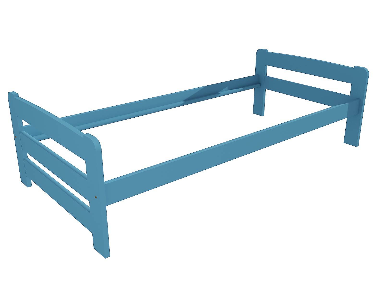 Jednolůžková postel VMK009D Barva: barva modrá, Rozměr: 90 x 200 cm
