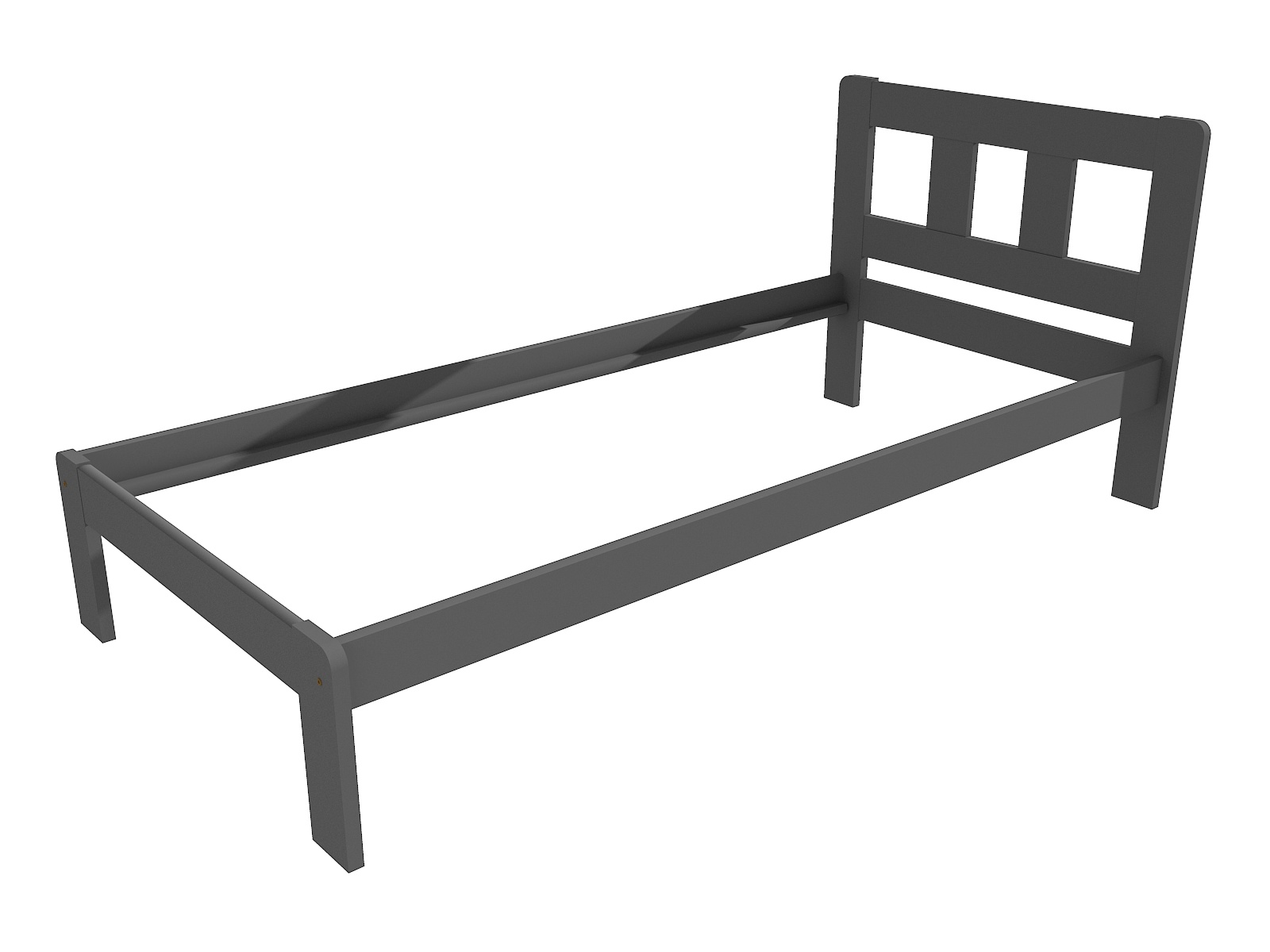 Jednolůžková postel VMK010A Barva: barva šedá, Rozměr: 90 x 200 cm