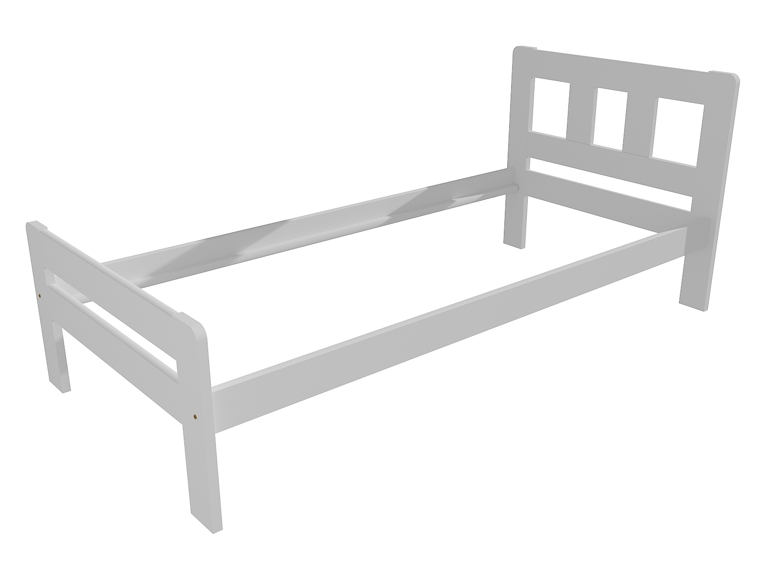 Jednolůžková postel VMK010C Barva: barva bílá, Rozměr: 90 x 200 cm