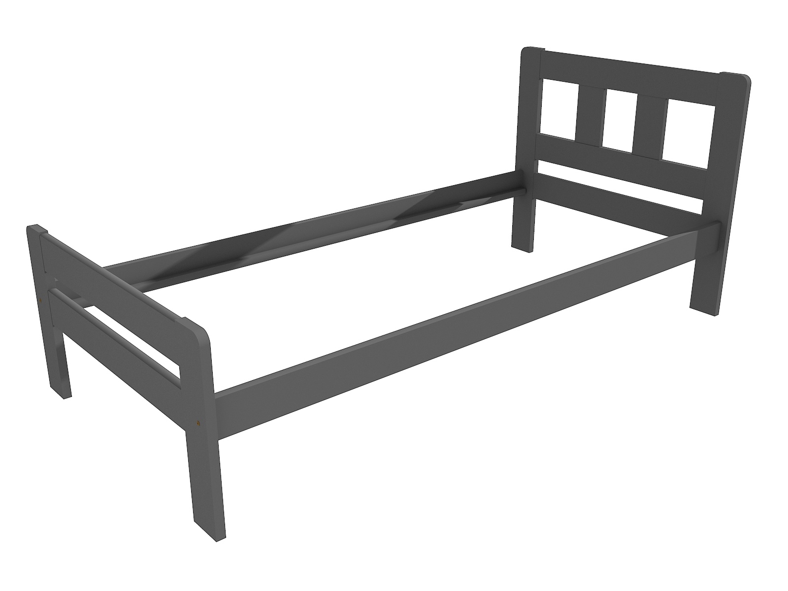 Jednolůžková postel VMK010C Barva: barva šedá, Rozměr: 90 x 200 cm