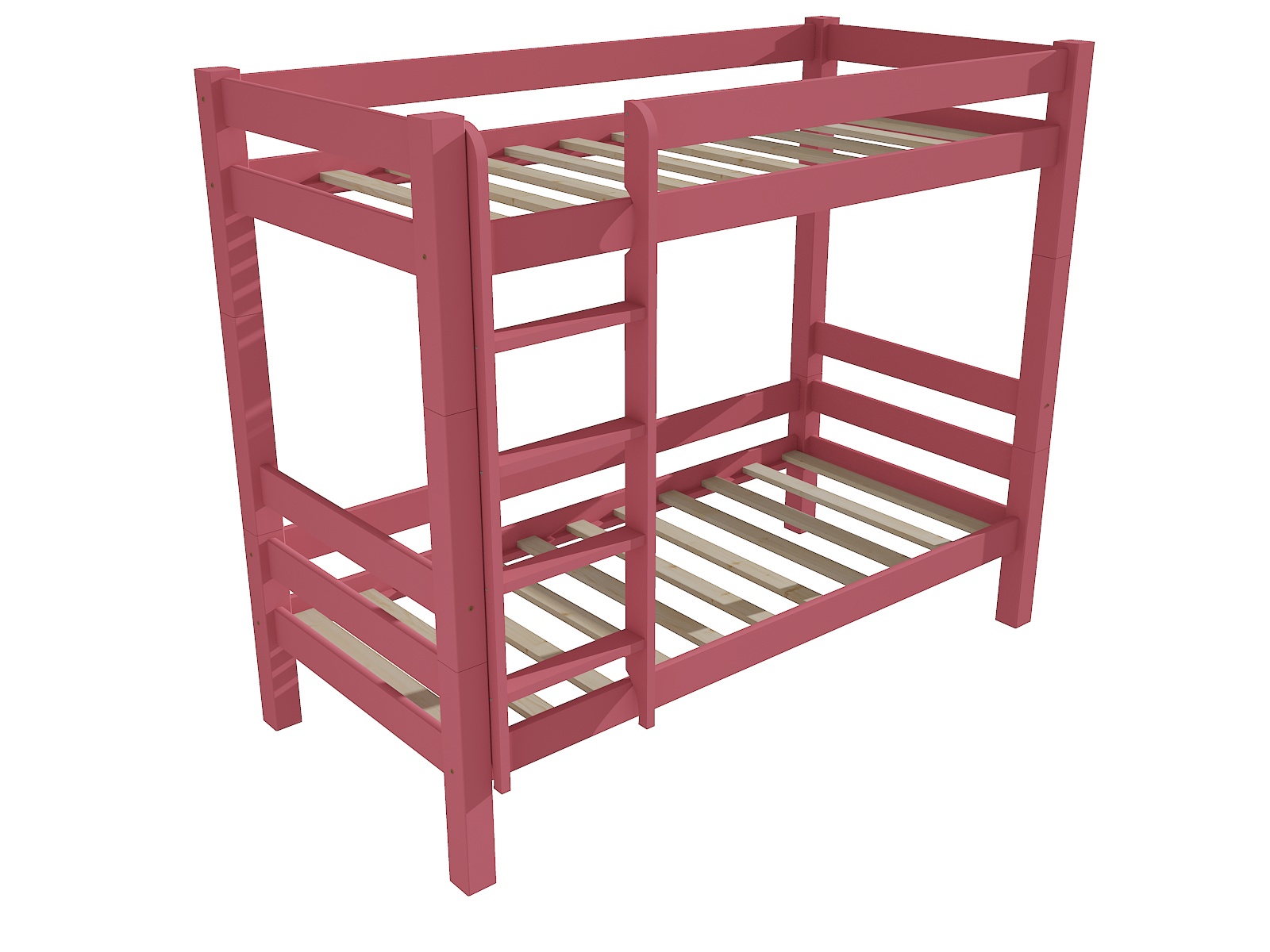 Patrová postel 8X8 03B Barva: barva růžová, Rozměr: 90 x 180 cm