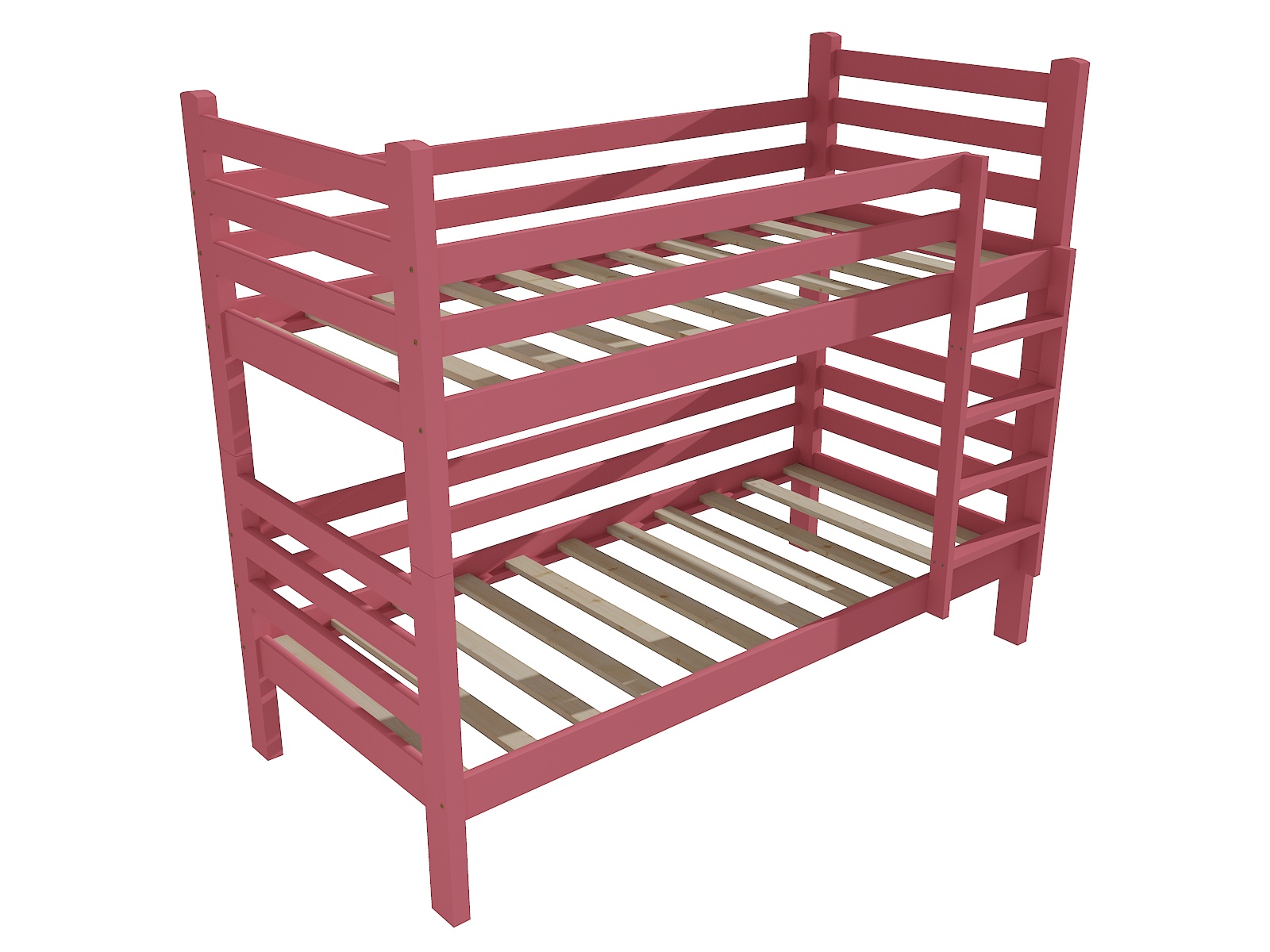 Patrová postel M 007 NEW* Barva: barva růžová, Prostor mezi lůžky: 80 cm, Rozměr: 80 x 180 cm