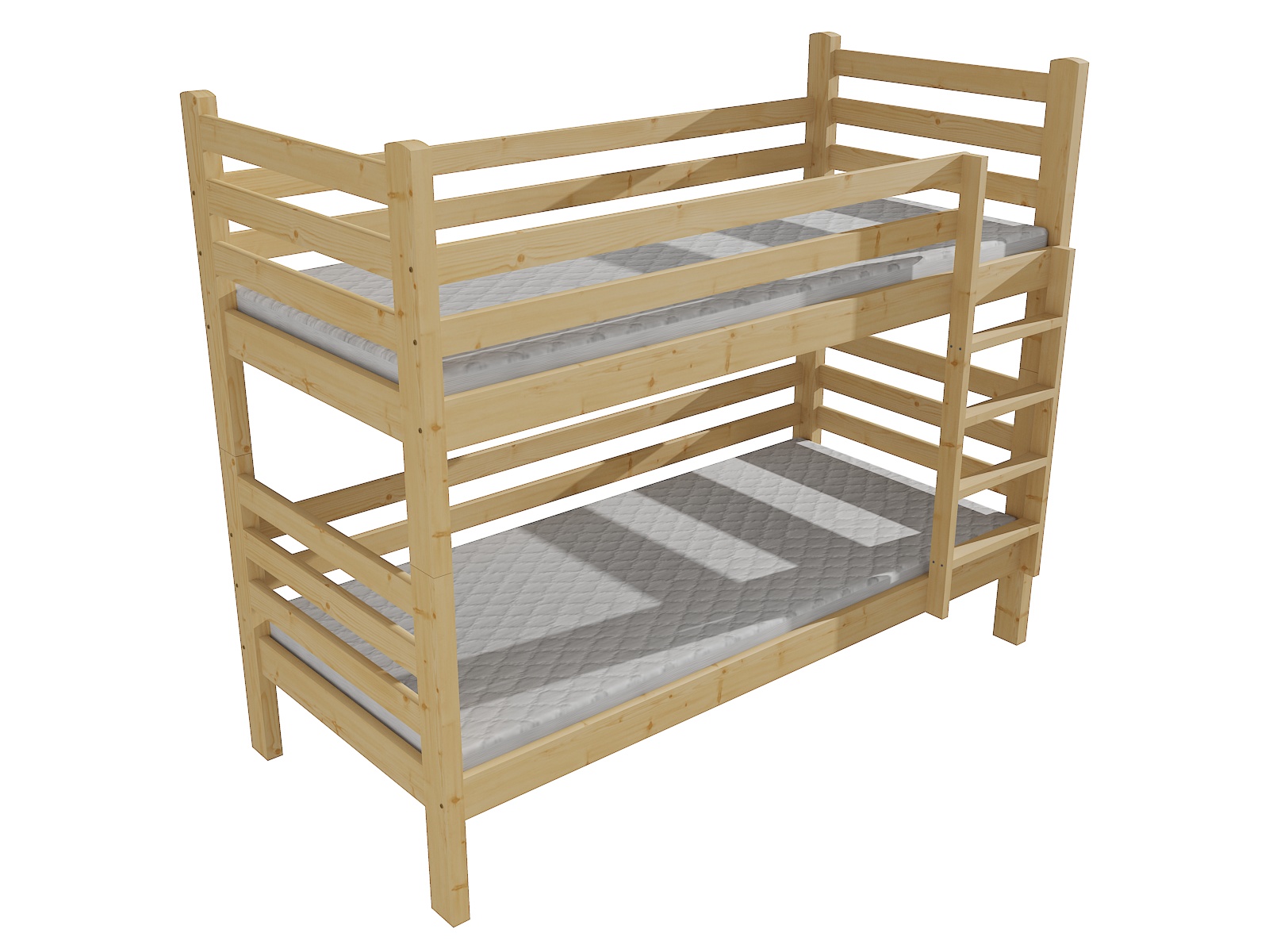 Patrová postel M 007 NEW* Barva: barva šedá, Prostor mezi lůžky: 80 cm, Rozměr: 90 x 200 cm