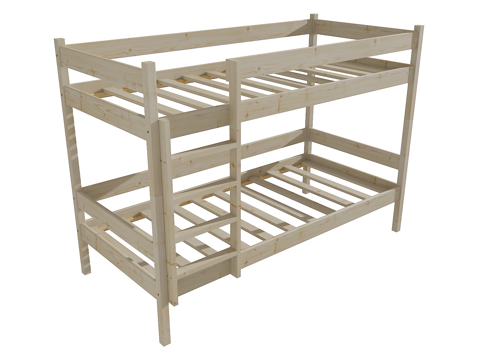 Patrová postel PETR "PP 002" Barva: surové dřevo, Prostor mezi lůžky: 80 cm, Rozměr: 90 x 200 cm