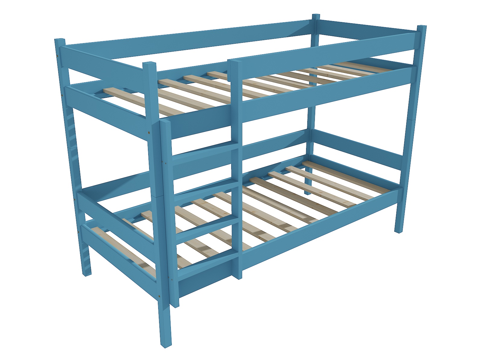 Patrová postel PETR "PP 002" Barva: barva modrá, Prostor mezi lůžky: 80 cm, Rozměr: 80 x 200 cm