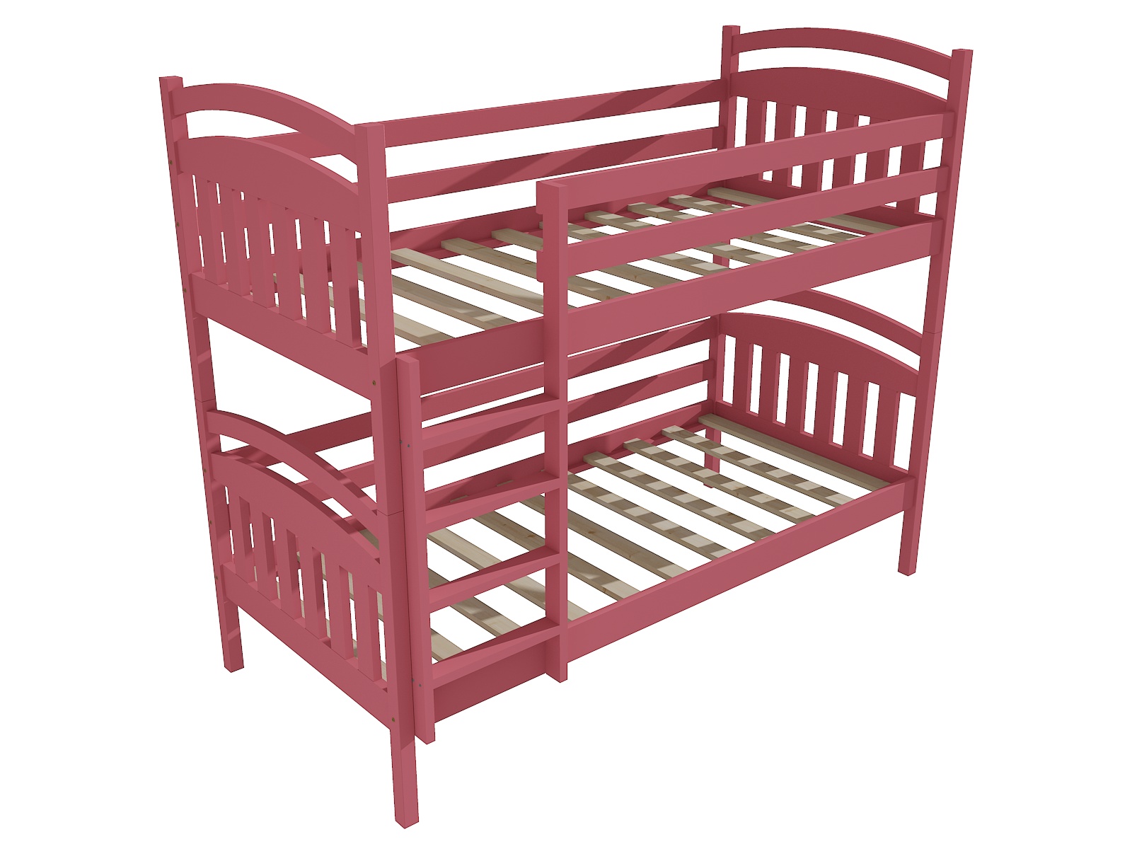 Patrová postel ADÉLA "PP 003" Barva: barva růžová, Prostor mezi lůžky: 80 cm, Rozměr: 90 x 200 cm