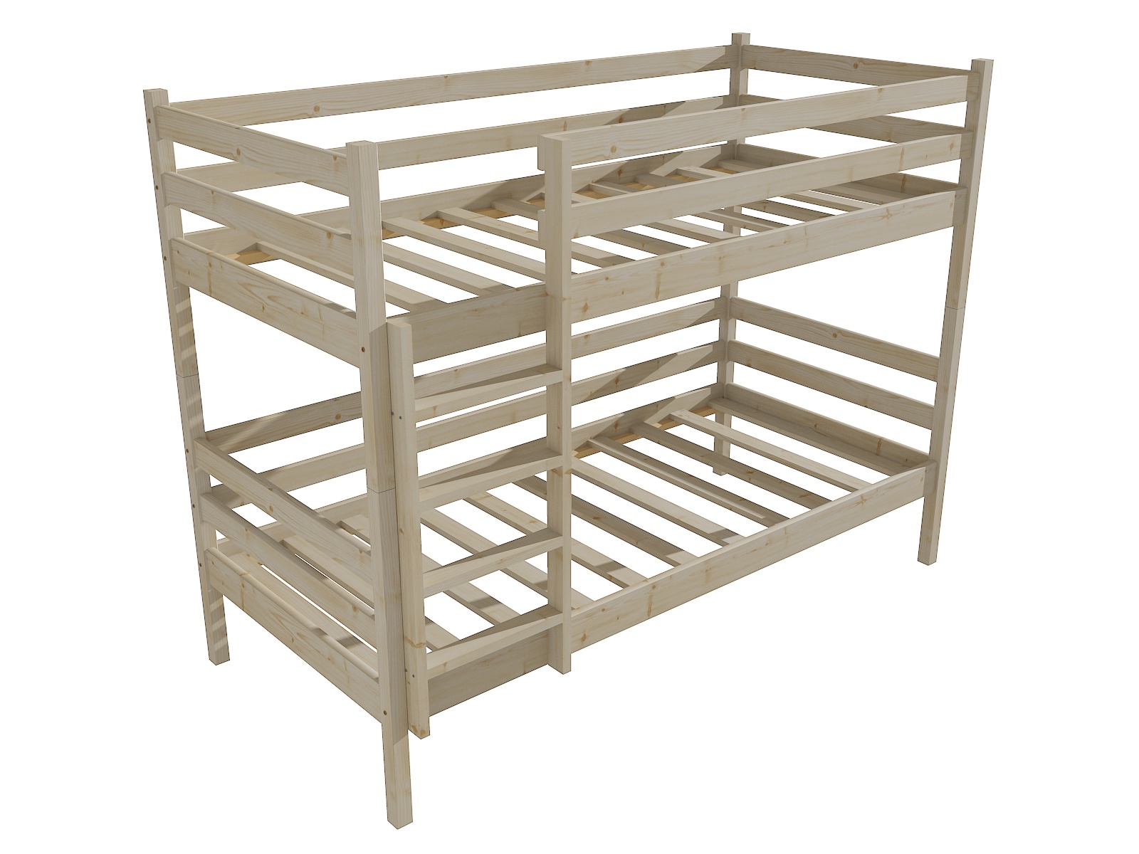 Patrová postel KRISTÝNA "PP 008" Barva: surové dřevo, Prostor mezi lůžky: 80 cm, Rozměr: 90 x 200 cm
