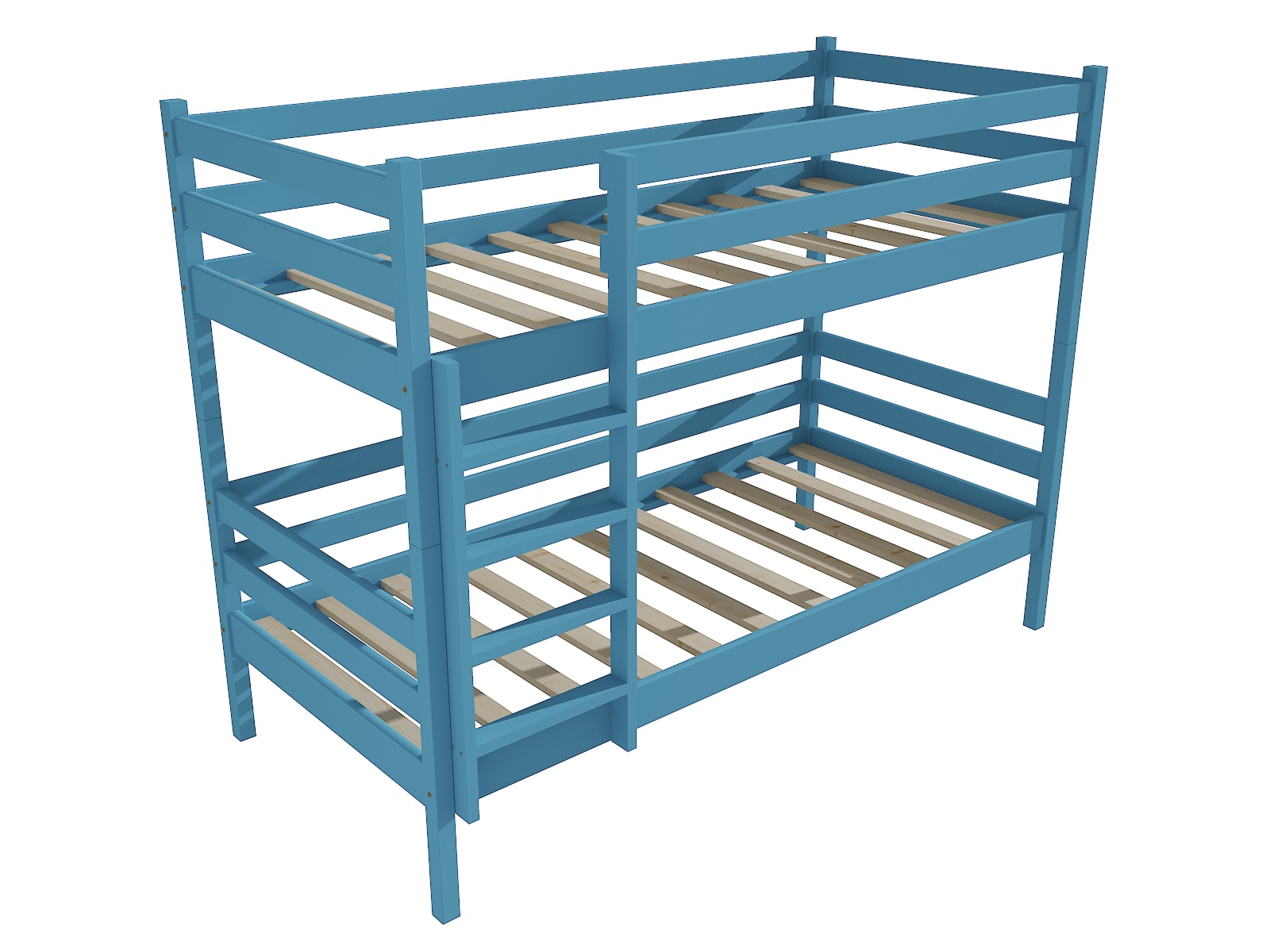 Patrová postel KRISTÝNA "PP 008" Barva: barva modrá, Prostor mezi lůžky: 80 cm, Rozměr: 90 x 200 cm