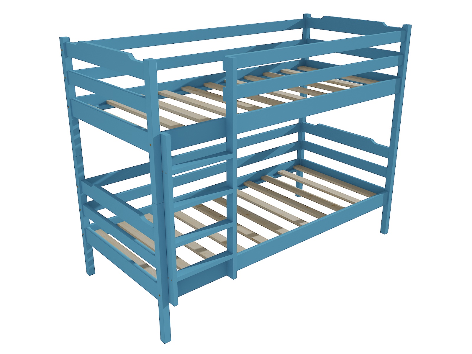 Patrová postel KAREL "PP 012" Barva: barva modrá, Prostor mezi lůžky: 80 cm, Rozměr: 90 x 200 cm