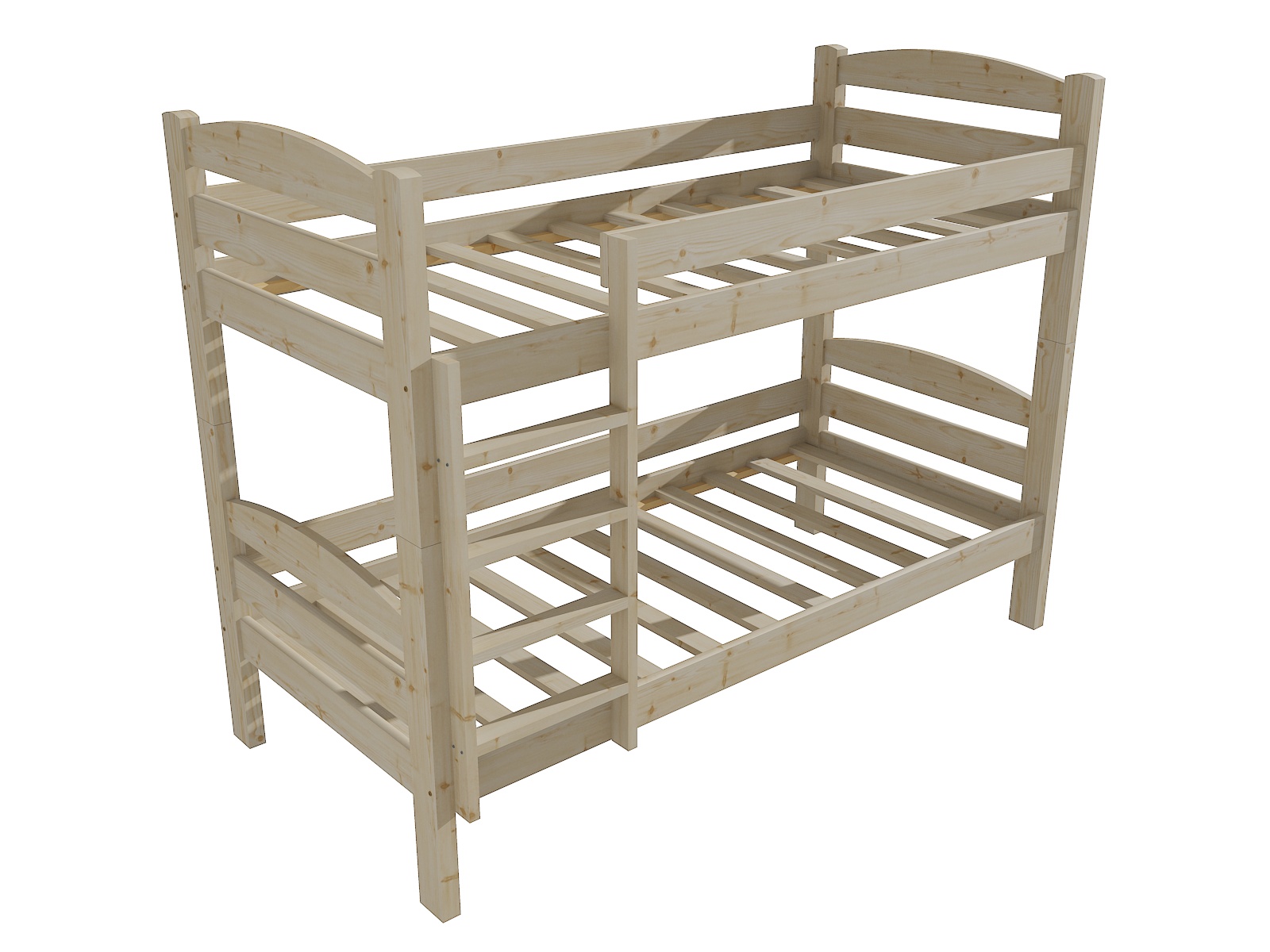 Patrová postel VIKTORIE "PP 015" Barva: surové dřevo, Prostor mezi lůžky: 80 cm, Rozměr: 90 x 200 cm