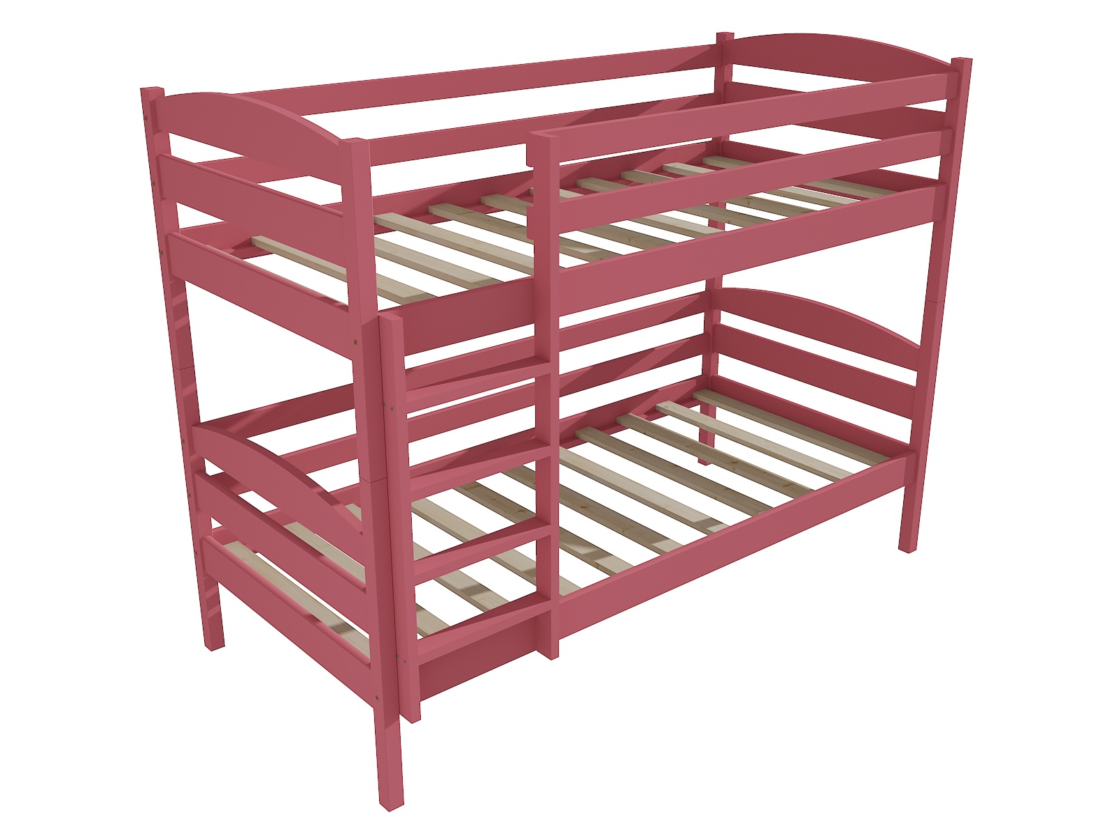 Patrová postel ANNA "PP 018" Barva: barva růžová, Prostor mezi lůžky: 80 cm, Rozměr: 90 x 200 cm