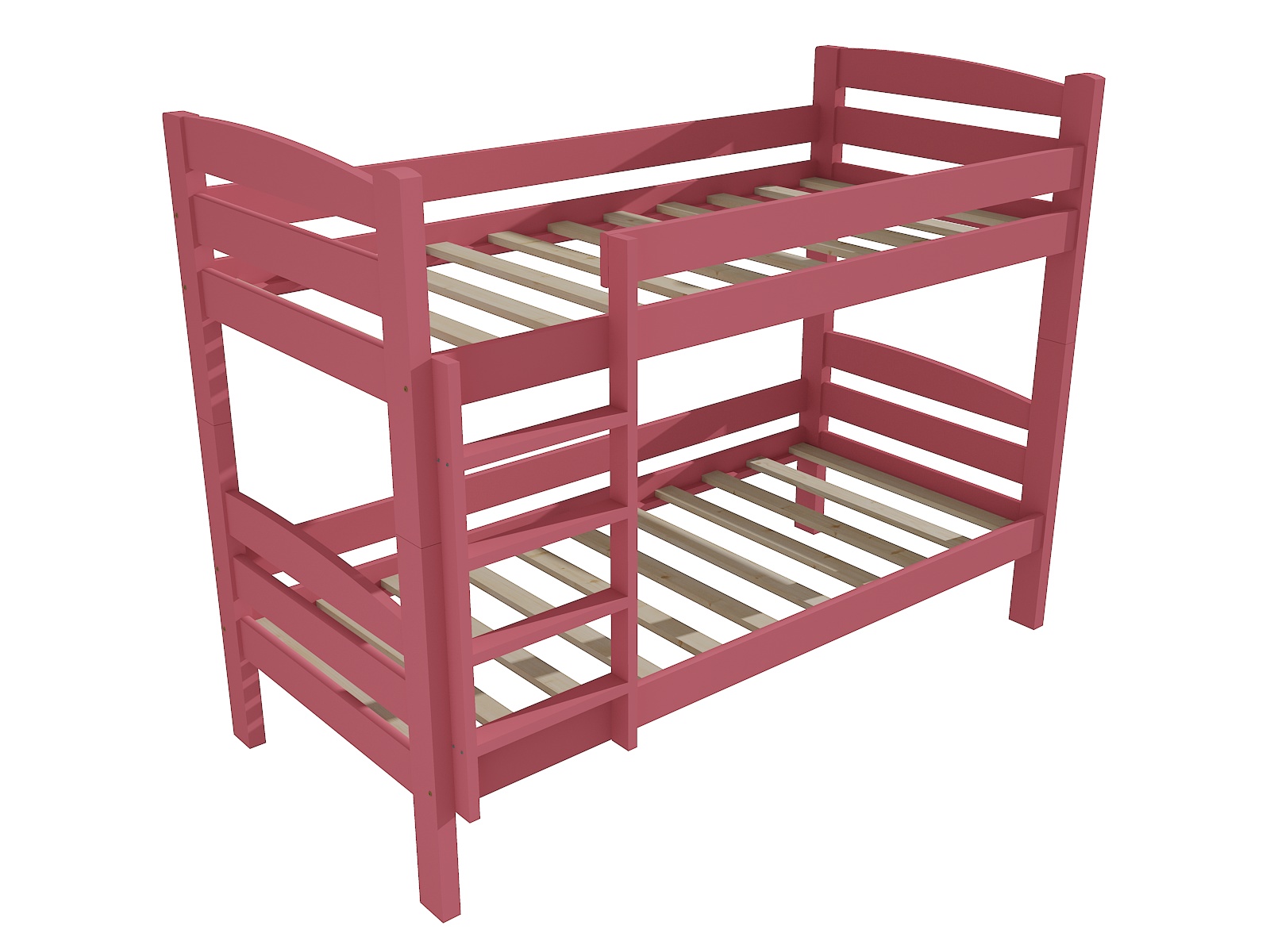 Patrová postel JAN "PP 019" Barva: barva růžová, Prostor mezi lůžky: 80 cm, Rozměr: 90 x 200 cm