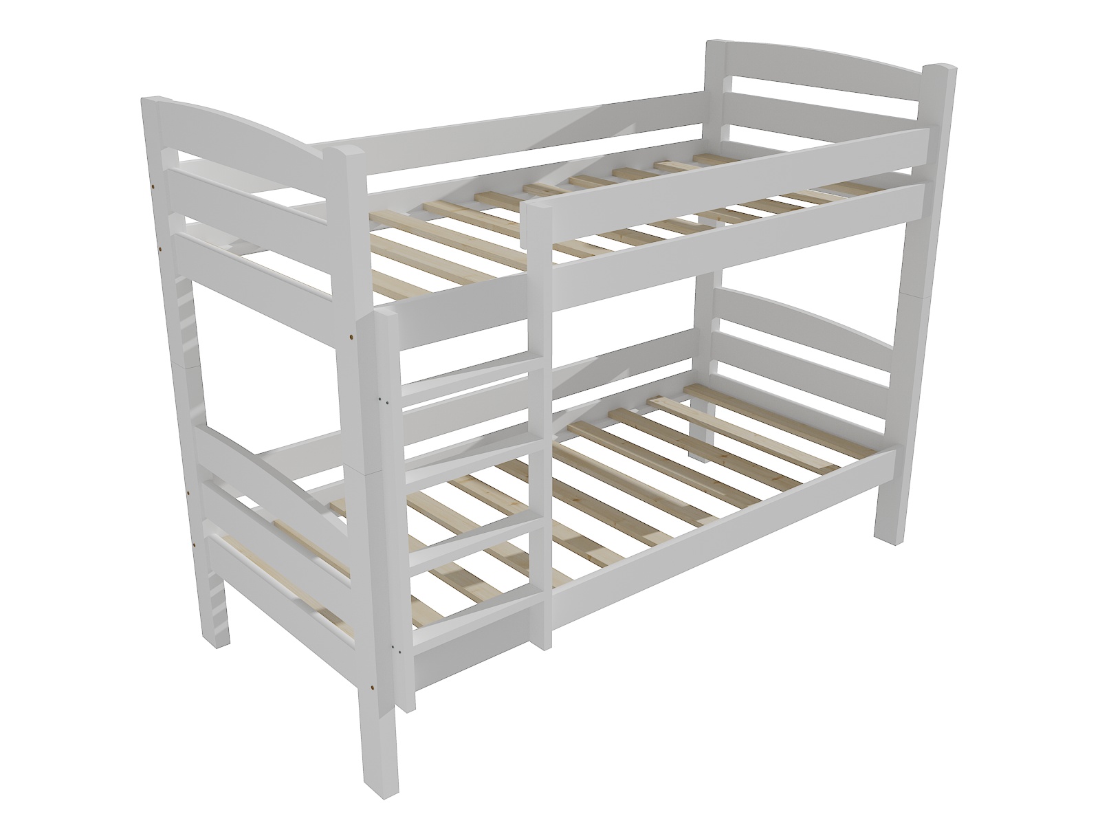 Patrová postel JAN "PP 019" Barva: barva bílá, Prostor mezi lůžky: 80 cm, Rozměr: 90 x 200 cm