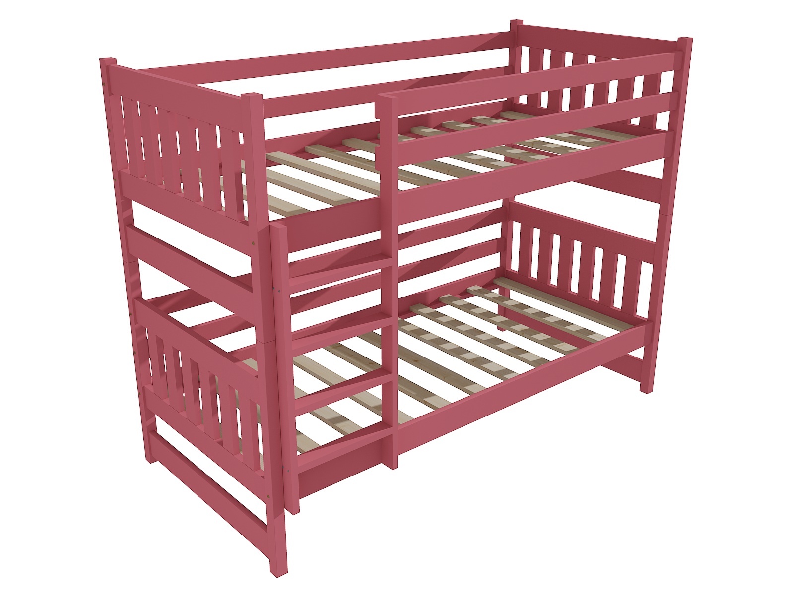 Patrová postel MARIE "PP 021" Barva: barva růžová, Prostor mezi lůžky: 80 cm, Rozměr: 90 x 200 cm