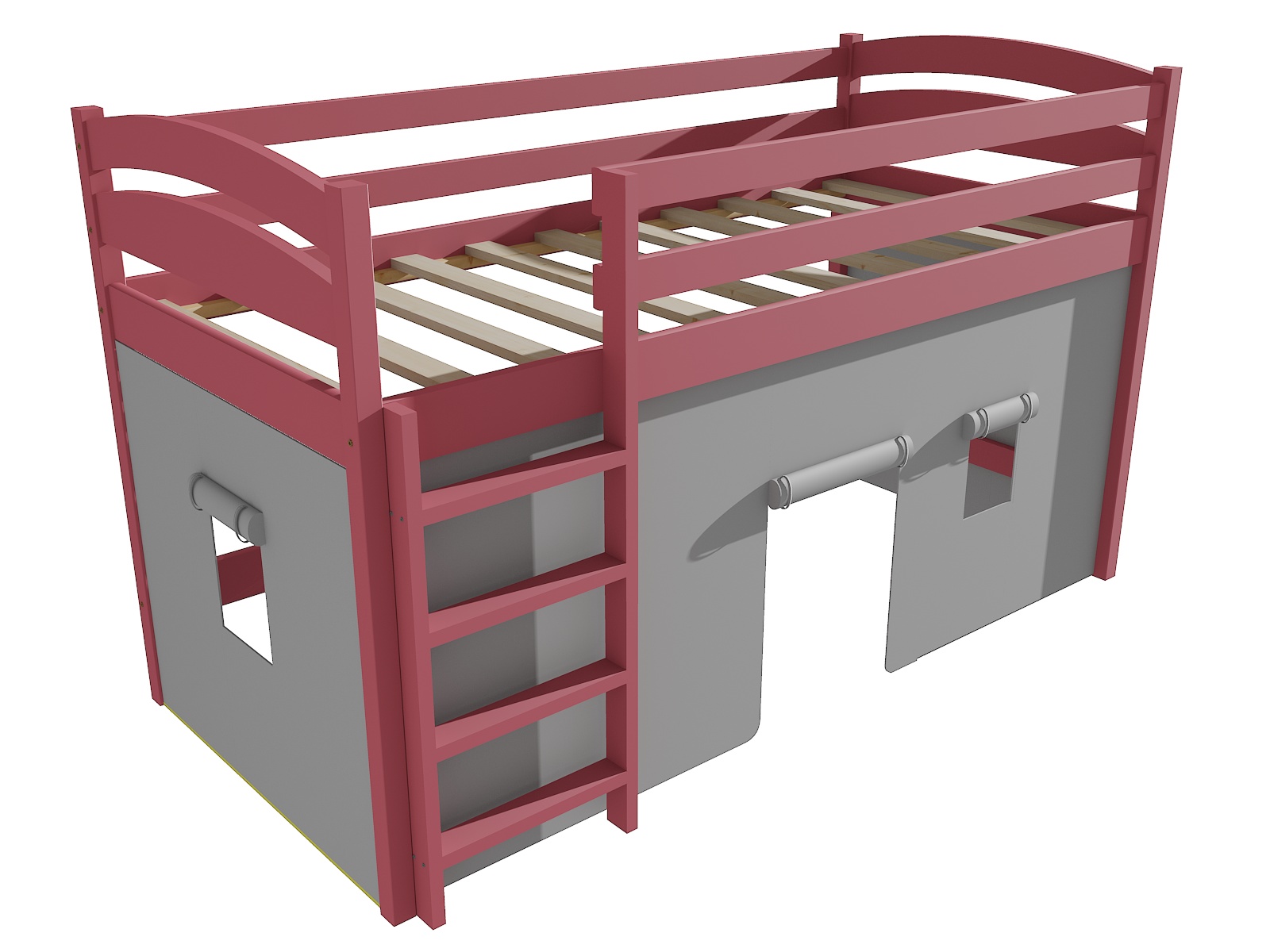 Patrová zvýšená postel RICHARD "ZP 001" Barva: barva růžová, Rozměr: 90 x 200 cm