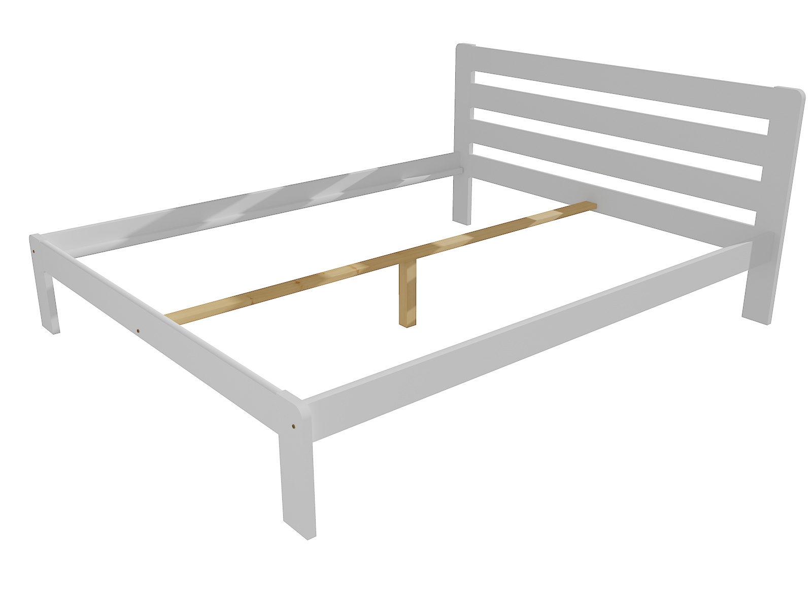 Manželská postel VMK001A masiv borovice Barva: barva bílá, Rozměr: 180 x 200 cm