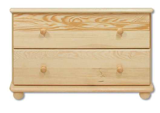 Dřevěná komoda KIK 102 borovice masiv Odstíny: Přírodní lakovaná