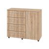 Komoda K-4+1 MDF (Barva kašmír)