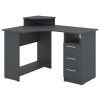PC stůl KOMPAKT, rohový (Barva kašmír)