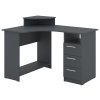 PC stůl KOMPAKT, rohový (Barva antracit)