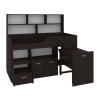 Patrová postel NAVIGATOR, 80 x 190 cm, s psacím stolem a regály (Barva antracit)
