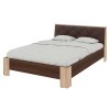 Ліжко 140 Моніка сонома+горіх+коричневий premium