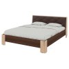 Ліжко 160 Моніка сонома+горіх+коричневий premium