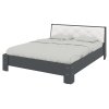 Ліжко 160 Моніка антрацит+білий premium