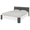 Ліжко 160 Моніка антрацит+білий+сірий premium