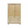 Dřevěná masivní komoda KIK 155 -dvířka + zásuvky  - šířka 85 cm