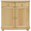 Dřevěná komoda KIK 142 borovice masiv - šířka 85 cm