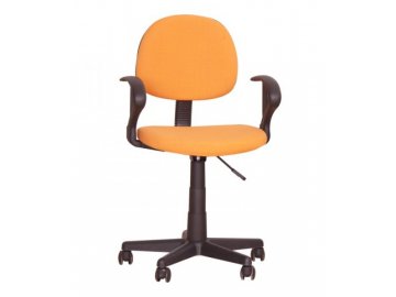 Kancelárska stolička TC3-227 oranžová s opierkami