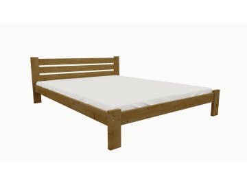 Drevená posteľ KV002 90x200 borovica masív - DUB