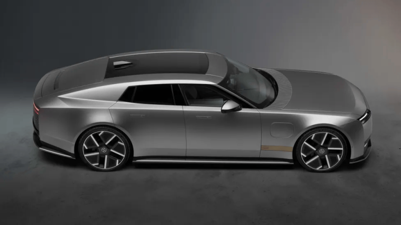 Jaguar Type 01 – bočný profil a extrémne dlhá kapota