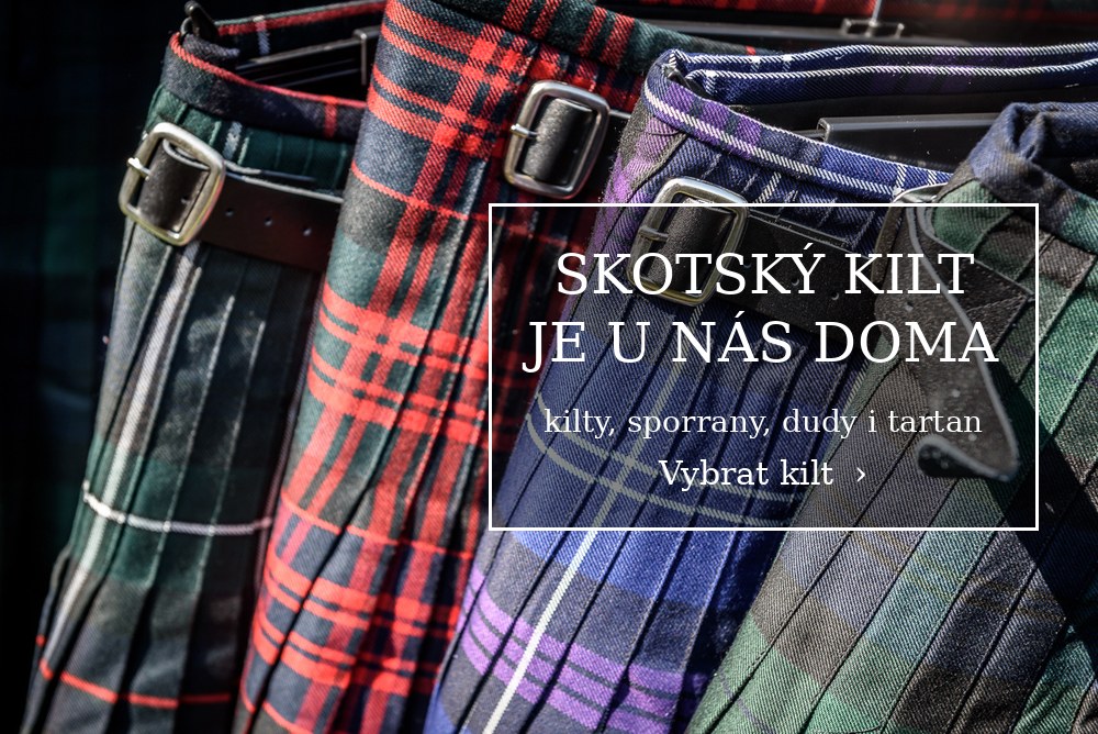Skotský kilt je u nás doma – kilty, sporrany, dudy i tartan