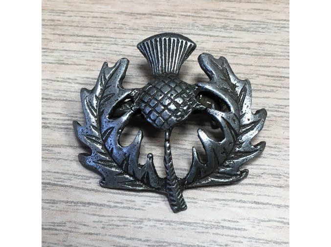 Brooch - thistle flower