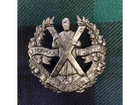 Odznak na glengarry Liverpool Scottish
