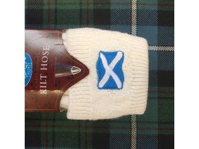 Kilt hose with embroidery - Scottish flag