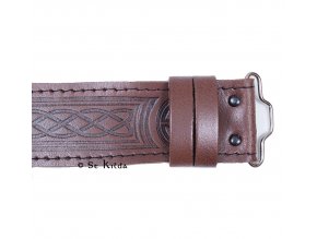 L BT08 Celtic Brown Leather Belt Clip