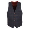 W225 Balmoral mens tweed waistcoat NAVY 250x