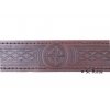 L BT08 Celtic Brown Leather Belt Pattern