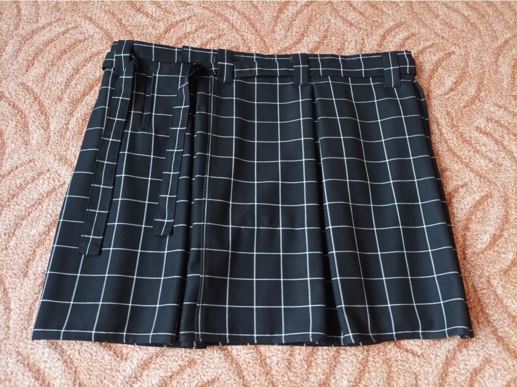 Sportovní Kilt - černá kostka