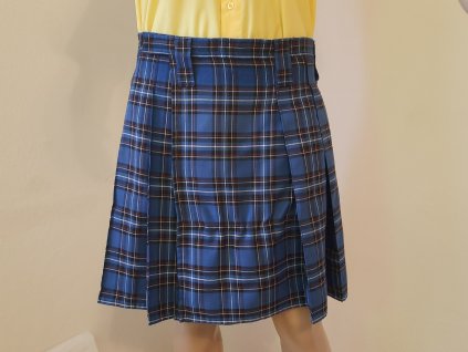 Kilt po česku - modrá kostka