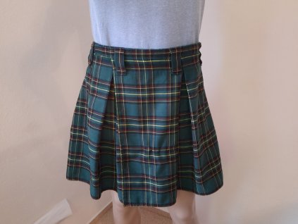Sportovní Kilt - zelená kostka