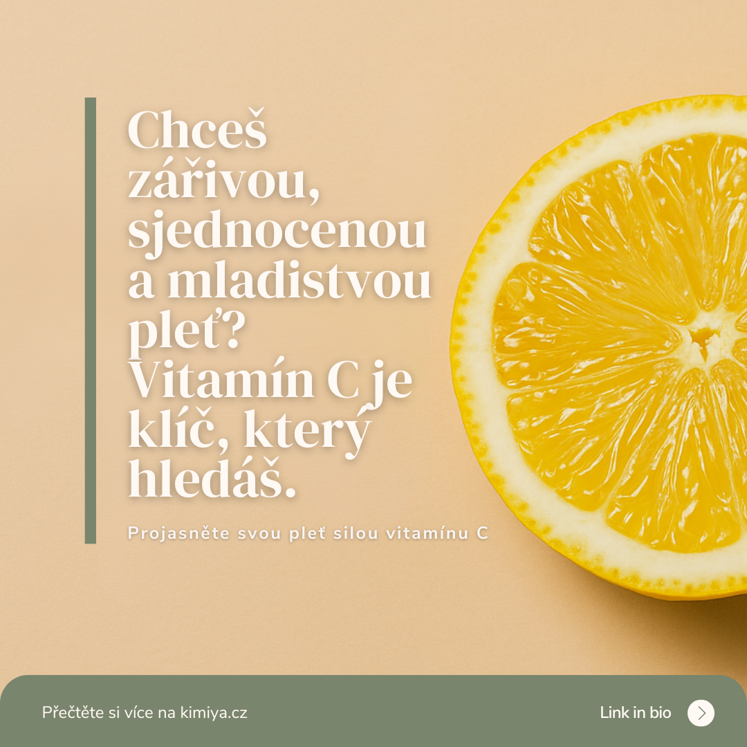 ☀️ Vitamín C – elixír zářivé pleti, který funguje