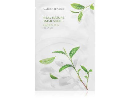 real nature green tea mask sheet