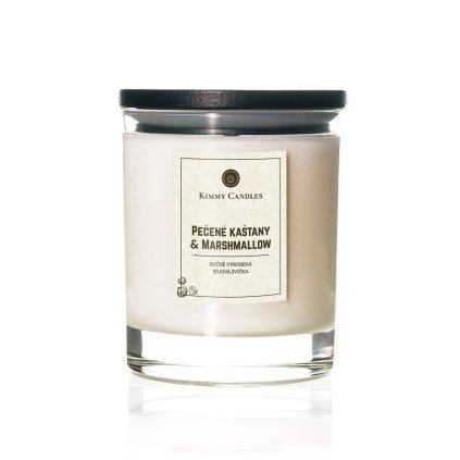 sojova svicka pecene kastany a marshmallow