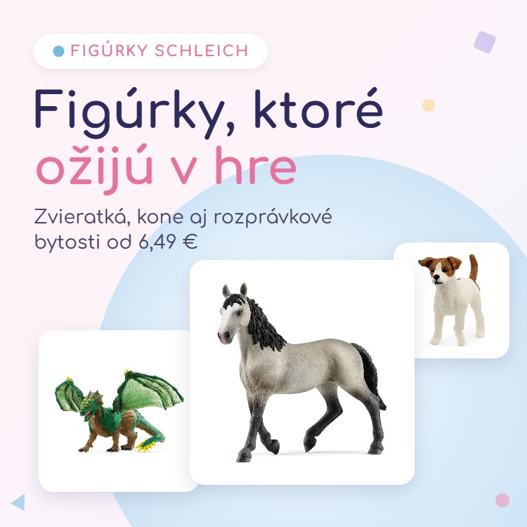 Figúrky Schleich – zvieratká, kone a rozprávkové bytosti v Kinderku
